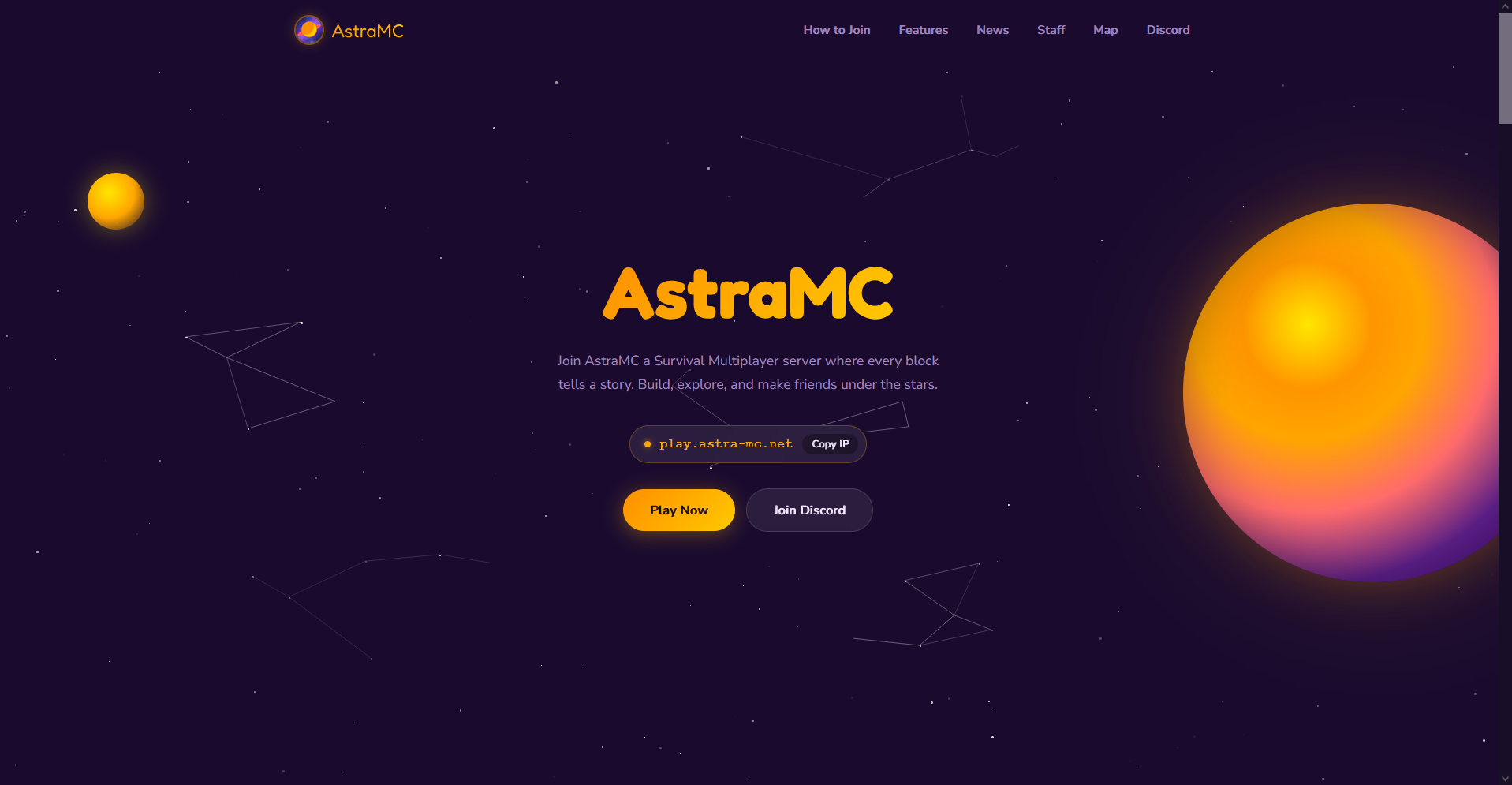 AstraMC — Minecraft SMP Server